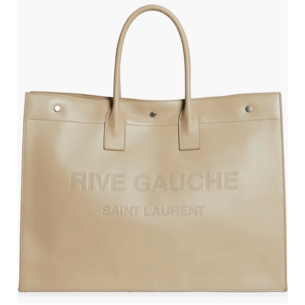 YSL Saint Laurent Rive Gauche Large leather Tote bag